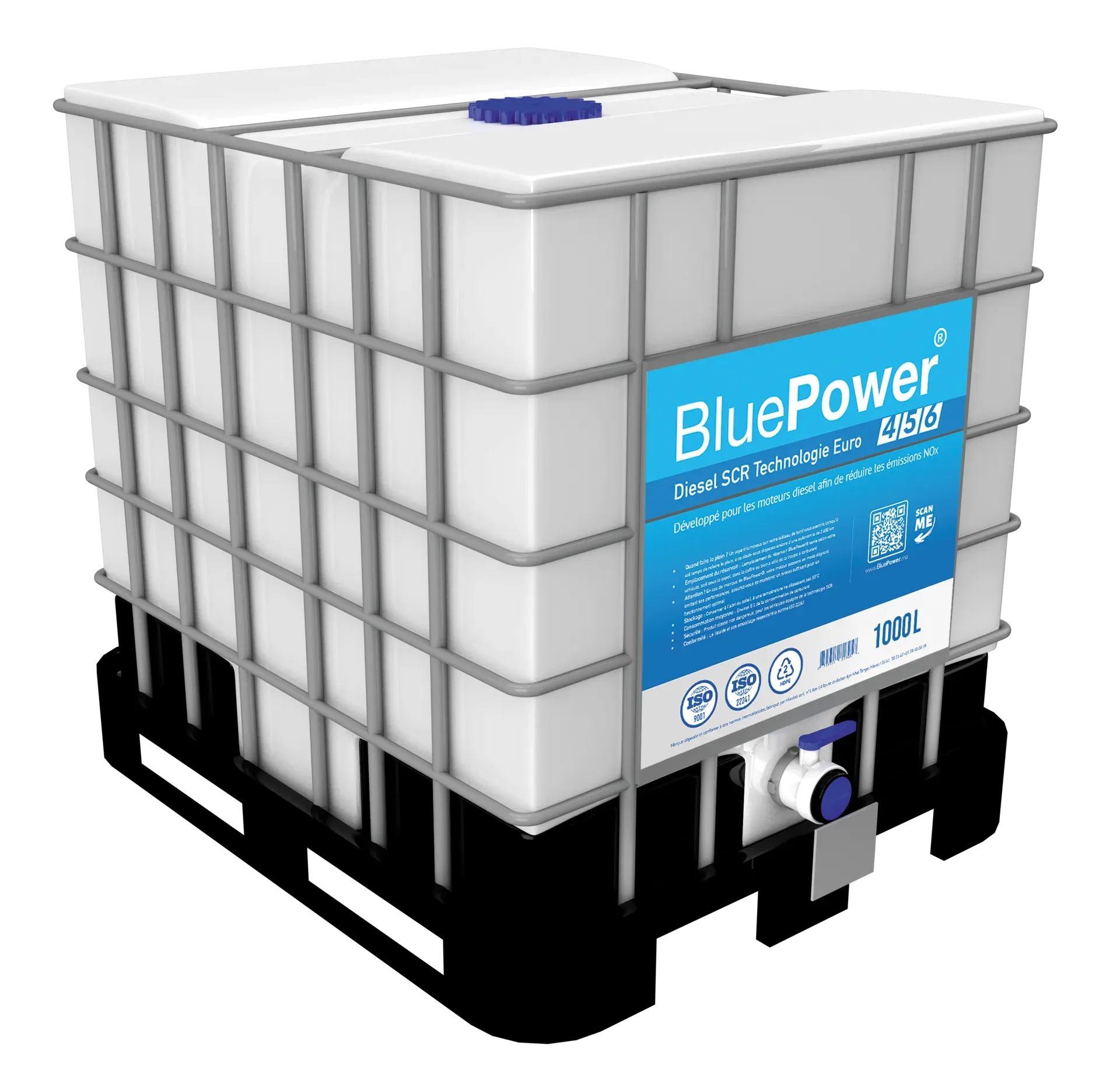 Cuve IBC BluePower AUS32 1000 litres